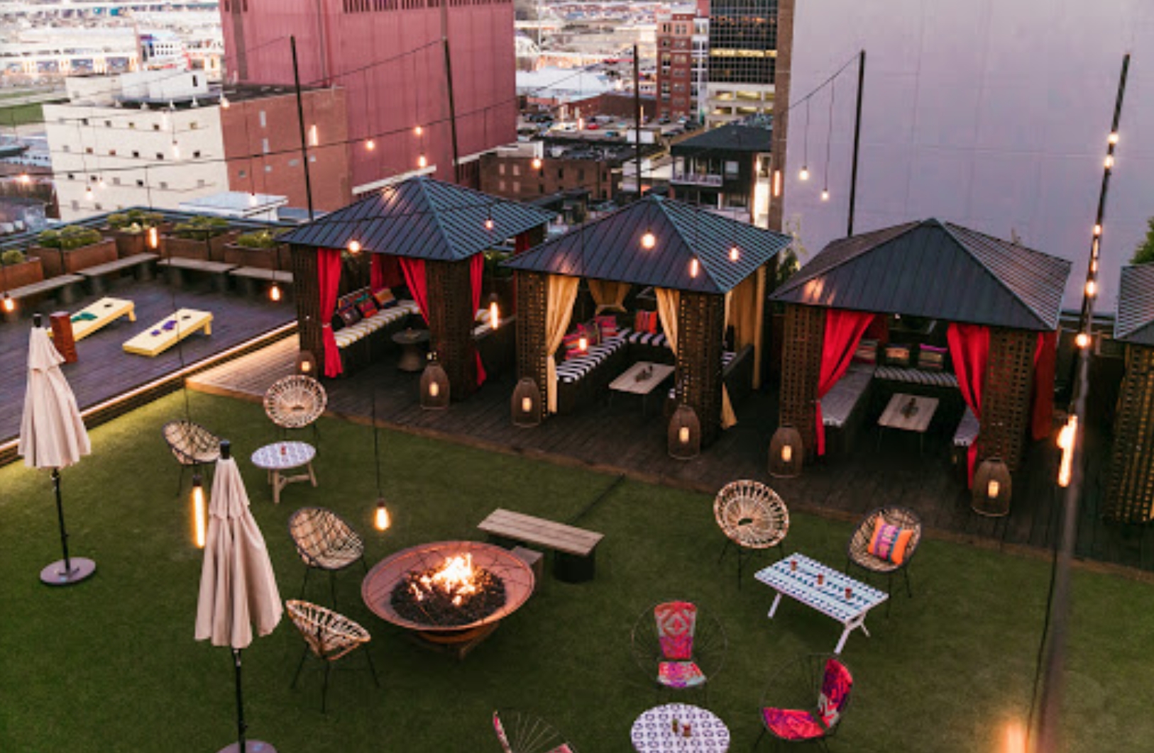 The Rooftop Lounge at Bobby Hotel Nashville Members and their guests